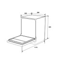 Kích thước máy rửa chén Hafele HDW-F601G 535.29.592