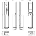 Khóa điện tử Hafele HORIZON - PP2501W 499.21.224