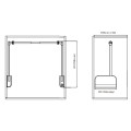 Kích thước giá nâng hạ điện treo quần áo GrandX XM.15E-Luxury