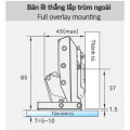 Ảnh bản lề GrandX CAPELLA kính cao cấp XC.G1