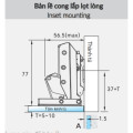 Ảnh bản lề GrandX CAPELLA kính cao cấp XC.G3