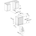 Kích thước máy rửa bát âm tủ Miele G 7197 SCVi XXL AD