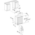 Kích thước máy rửa bát âm tủ toàn phần Miele G 7797 SCVi XXL AD