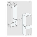 Kích thước tủ mát âm tủ Miele K 7747 C 125 Gala