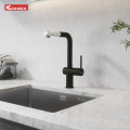 Vòi rửa bát dây rút Konox Stream Smart Black