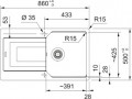 Chậu rửa chén Franke UBG 611-86 1 hố
