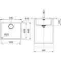 Chậu rửa chén Franke MYX 110-50 1 hố