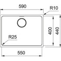 Chậu rửa chén Franke MYX 110-55 1 hố