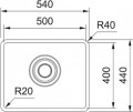 Chậu Rửa Chén Bát Franke 1 Hố MQX 110-50