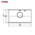 Chậu rửa bát Konox Dekor 8044SU Workstation Sink
