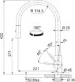 Vòi rửa chén inox Franke CT136S