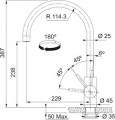 Vòi rửa chén Inox Franke CT107S