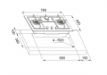 Bếp gas âm tủ FRANKE FS7326