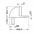 Chặn cửa gắn sàn Hafele 937.55.148