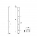 Chốt cửa âm màu đen CC 200mm Hafele 911.81.341