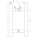 Tay Nắm Kéo Chữ H Dài 600mm Hafele 499.68.035
