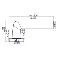 Bộ Tay nắm cửa Hafele xám ghi 499.63.602