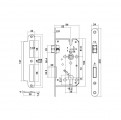 Bộ Khóa Tay Nắm Cửa DIY Set E Hafele 499.63.634 Bộ Khóa Tay Nắm Cửa DIY Set E Hafele 499.63.634