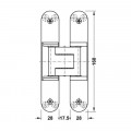 Bản lề âm TE 340 3D Hafele 924.17.137 đen