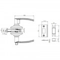 Khóa tay nắm gạt Hafele DIY 489.10.820