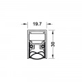 Thanh chắn bụi tự động Hafele 950.05.911 730mm