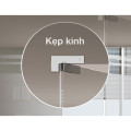 Kẹp Kính Chữ L Inox Bóng Hafele 489.81.041