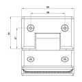 Bản lề kính – kính 135 độ Hafele 499.05.857