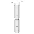 Bản lề kính – kính 180 độ Hafele 499.05.853