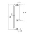 Tay nắm kéo cửa phòng tắm kính Hafele 499.68.224