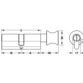 Ruột khoá Hafele cho cửa WC 101mm 916.64.956