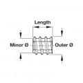 Ốc cấy ren trong M8 Hafele 030.00.404