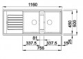 CHẬU RỬA BÁT HAFELE BLANCO ZIA 8S 565.76.350