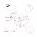 Ảnh kích thước lắp đặt lò nướng kèm vi sóng Teka MLC 844 40584400