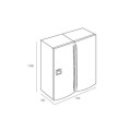 Ảnh kích thước lắp đặt tủ lạnh Side By Side Teka NF3 620 X