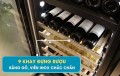 Khay Tủ bảo quản rượu vang âm tủ/ Độc lập Malloca MWC-180BG