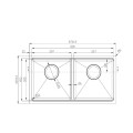 Chậu rửa chén bát Konox Workstation - Undermount Series KN8745DUB