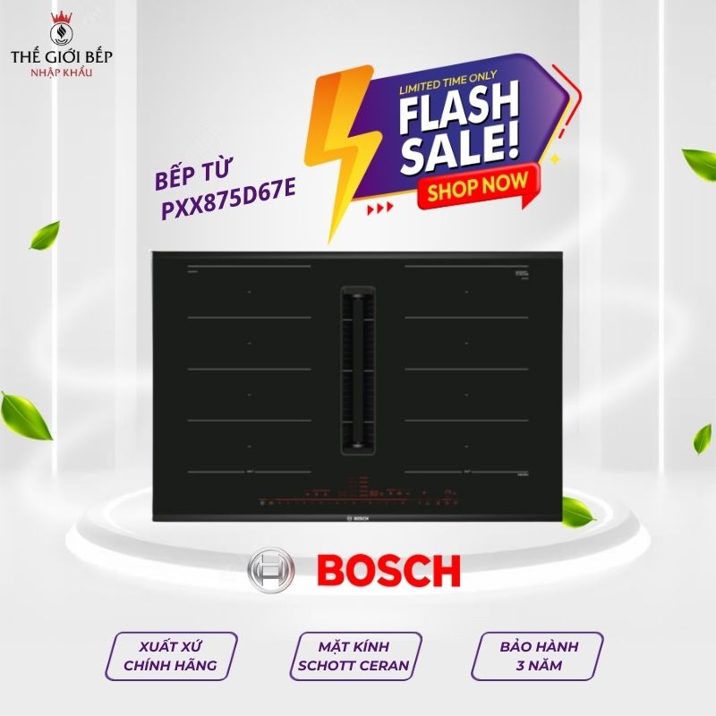 Bosch PXX875D67E combo bếp từ  hút mùi