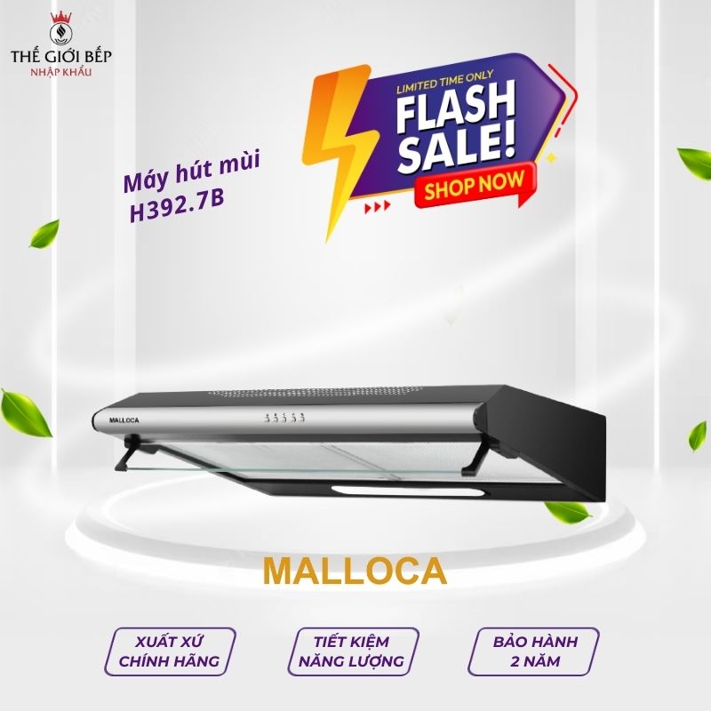 Máy hút khử mùi Classic Malloca H392.7B