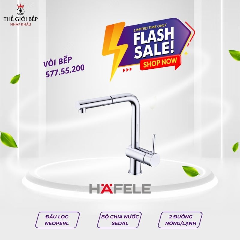 Vòi rửa bát Hafele HT21-CH1P254 577.55.200