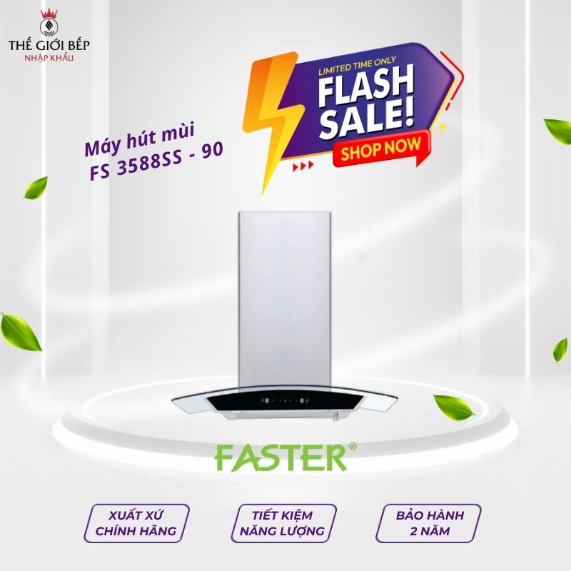 Máy hút mùi gắn tường Faster FS 3588SS - 70