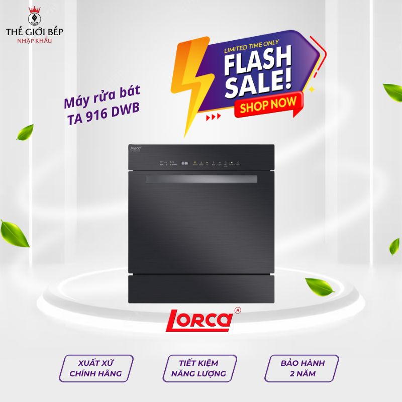 Máy rửa bát Lorca TA 916 DWB