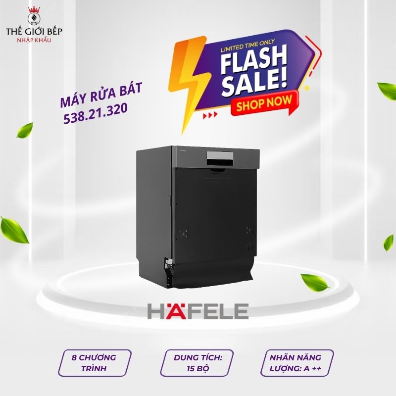 Máy rửa bát Hafele HDW-SI60AB 538.21.320