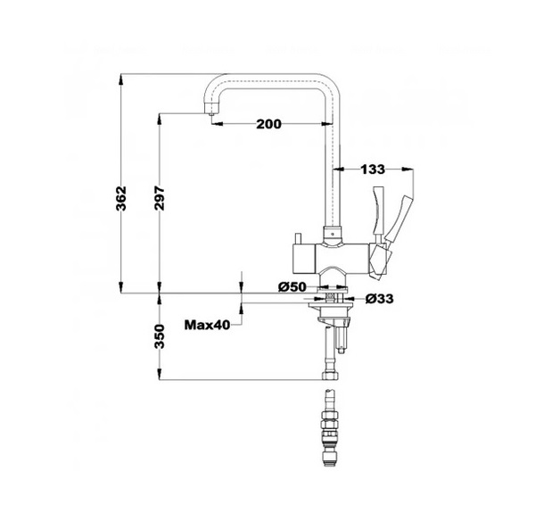 Vòi rửa Teka Sink faucet OS 210