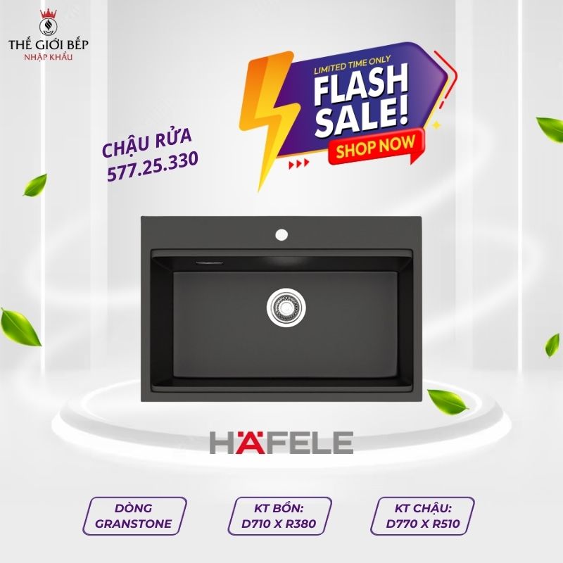 Chậu Rửa Hafele HS22-GEN1S90M - màu Đen 577.25.330