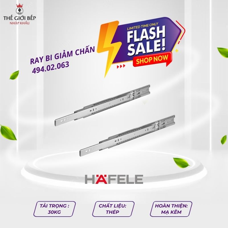 Ray Bi Giảm Chấn Dài 400mm Hafele 494.02.063