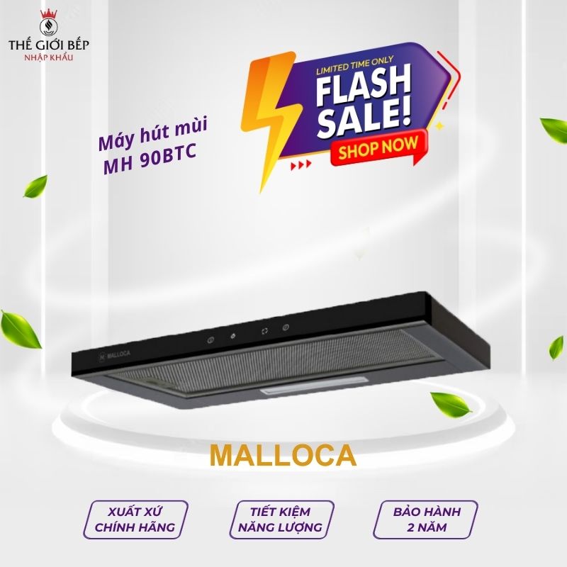 Máy hút khói khử mùi Malloca MH 90BTC