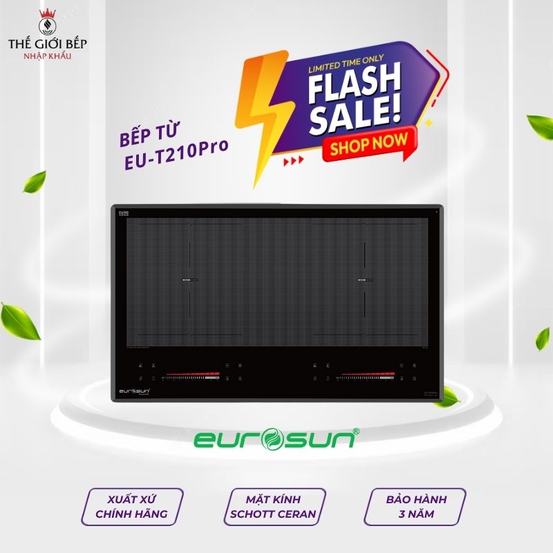 Bếp từ đôi Eurosun EU-T210Pro lắp âm 