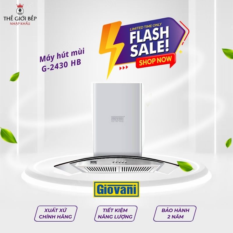 Máy hút mùi áp tường Giovani G-2430 HB