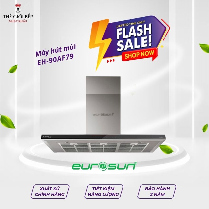 Máy hút mùi áp tường Eurosun EH-90AF79