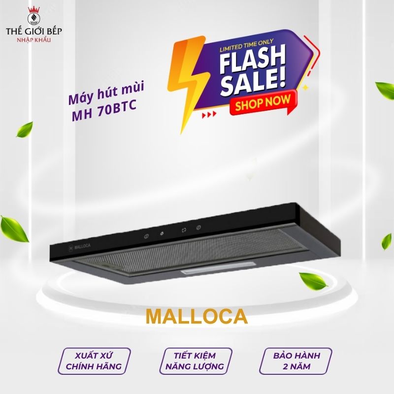 Máy hút mùi âm tủ Malloca MH 70BTC